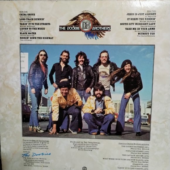 The Doobie Brother The Best Of The Doobies BSK 3112 Vinyl Record 1976 - Picture 3 of 6